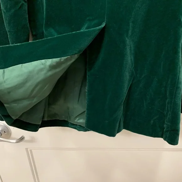 Vintage Koret Made in USA Dark Emerald Velvet Blazer - Picture 8 of 8